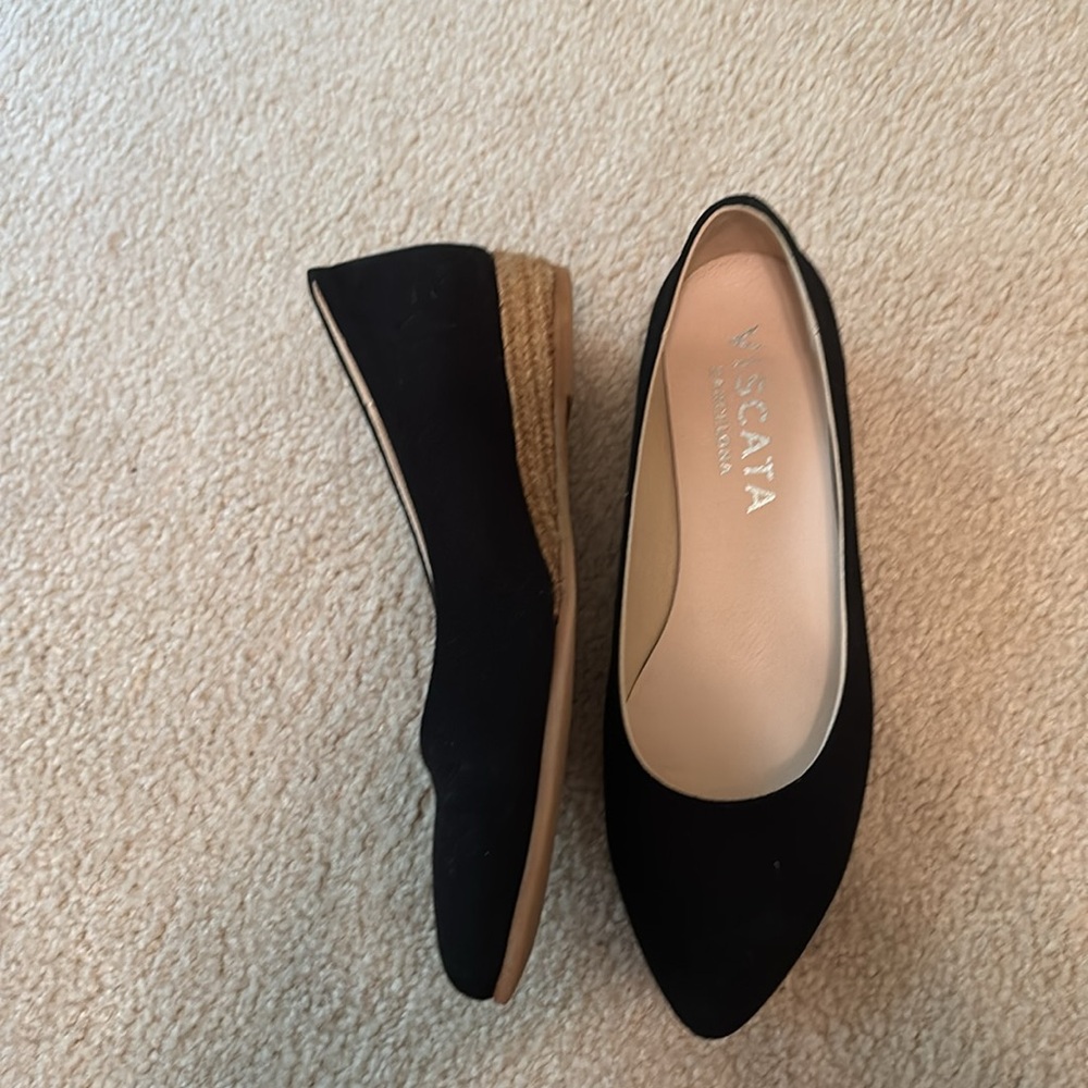 Viscata Rubina Canvas Black Espadrille Flat - Picture 5 of 5